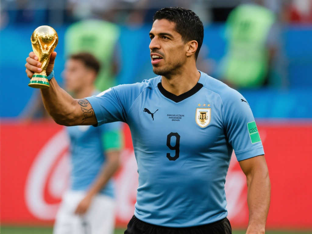 苏亚雷斯四度征战世界杯,始终与大力神杯无缘 苏亚雷斯四度征战世界杯,始终与大力神杯无缘